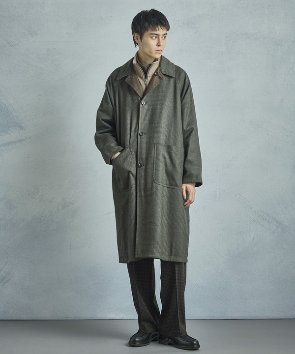 【50th Anniv . 中田 慎介】 COTTON TWILL x WOOL HOUND'S TOOTH REVERSIBLE COAT 詳細画像 14