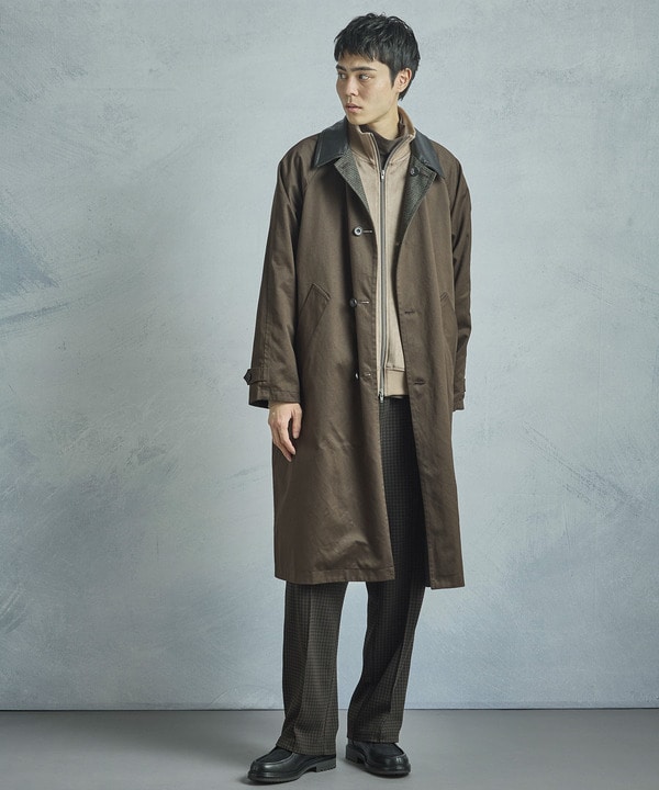 【50th Anniv . 中田 慎介】 COTTON TWILL x WOOL HOUND'S TOOTH REVERSIBLE COAT 詳細画像 15