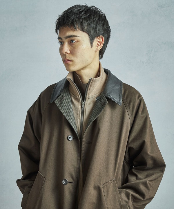 【50th Anniv . 中田 慎介】 COTTON TWILL x WOOL HOUND'S TOOTH REVERSIBLE COAT 詳細画像 16