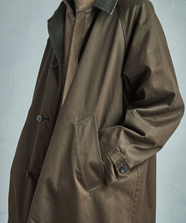【50th Anniv . 中田 慎介】 COTTON TWILL x WOOL HOUND'S TOOTH REVERSIBLE COAT 詳細画像 17