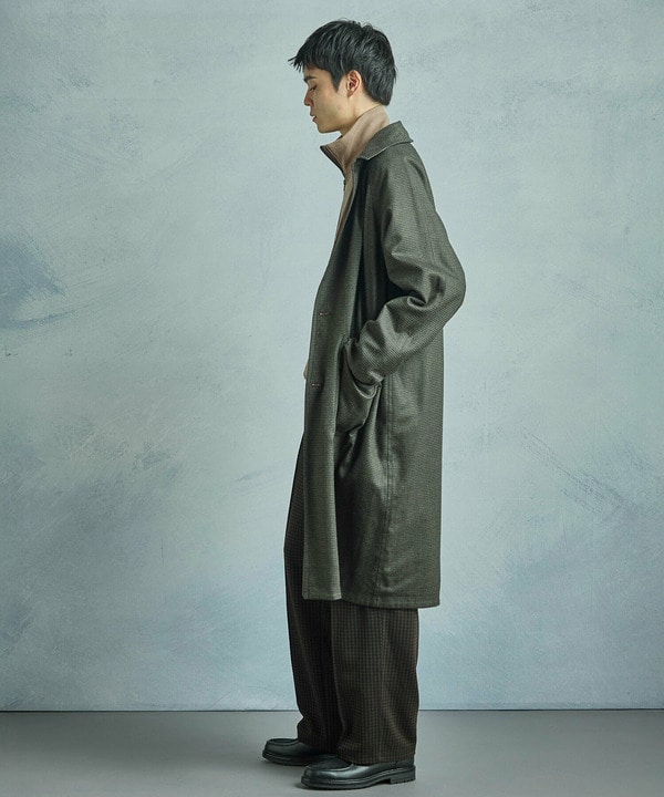 【50th Anniv . 中田 慎介】 COTTON TWILL x WOOL HOUND'S TOOTH REVERSIBLE COAT 詳細画像 18