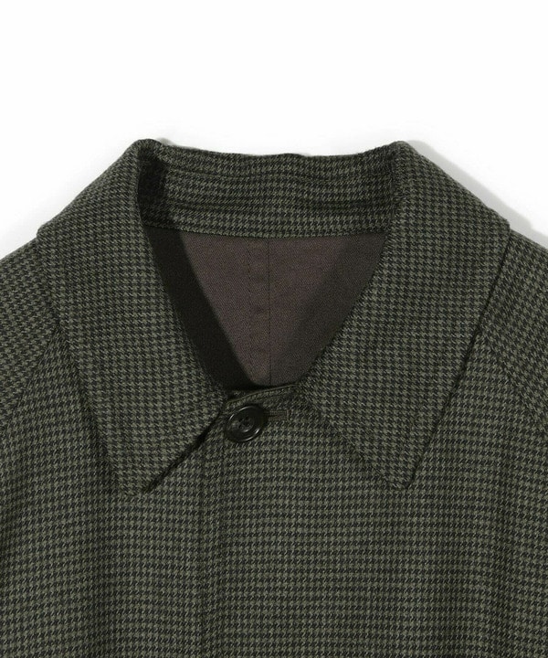 【50th Anniv . 中田 慎介】 COTTON TWILL x WOOL HOUND'S TOOTH REVERSIBLE COAT 詳細画像 2