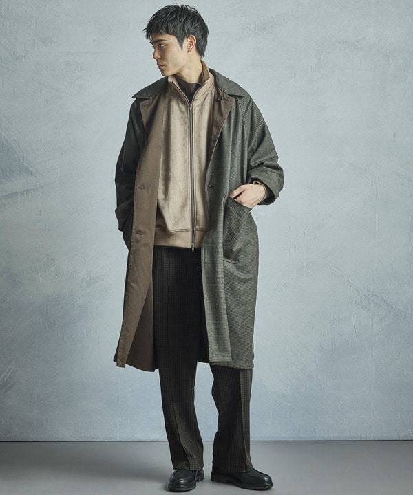 【50th Anniv . 中田 慎介】 COTTON TWILL x WOOL HOUND'S TOOTH REVERSIBLE COAT 詳細画像 20