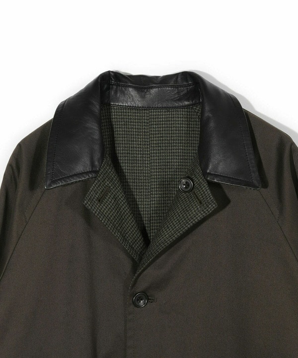 【50th Anniv . 中田 慎介】 COTTON TWILL x WOOL HOUND'S TOOTH REVERSIBLE COAT 詳細画像 3