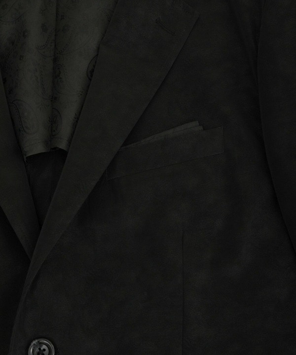 フェイクレザー テーラードジャケット 詳細画像 12