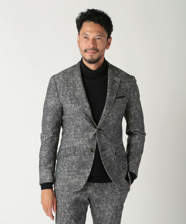 【ACTIVE TAILOR/アクティブテイラー】ヒートパフォーマーツイード調プリントジャケット 詳細画像 12