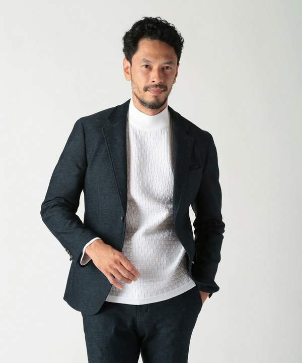 【ACTIVE TAILOR/アクティブテイラー】ヒートパフォーマーツイード調プリントジャケット 詳細画像 3