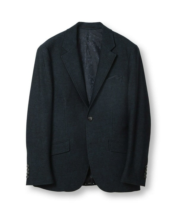 【ACTIVE TAILOR/アクティブテイラー】ヒートパフォーマーツイード調プリントジャケット 詳細画像 ネイビー 1