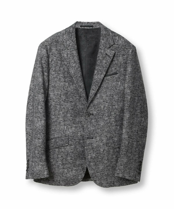 【ACTIVE TAILOR/アクティブテイラー】ヒートパフォーマーツイード調プリントジャケット 詳細画像 ブラック 1
