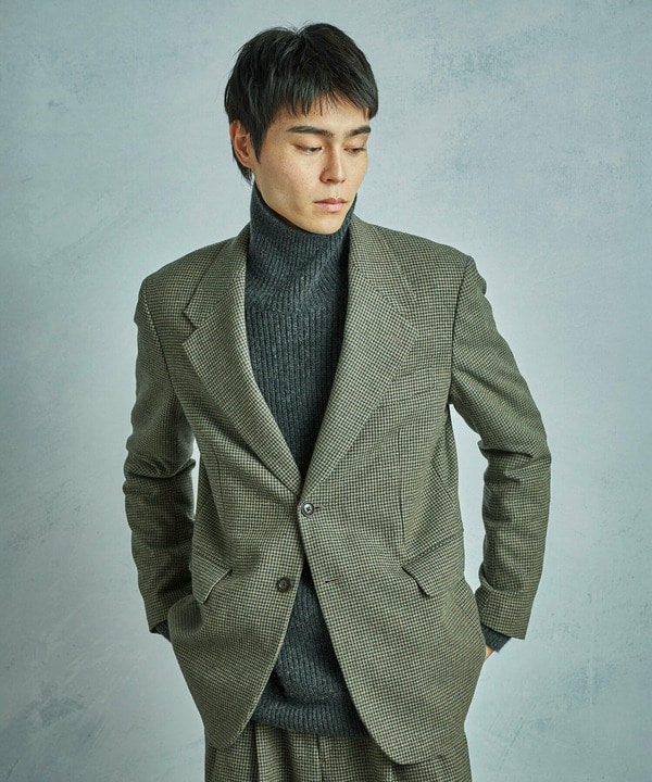 【50th Anniv . 菊池武夫】WOOL HOUNDSTOOTH JACKET 詳細画像 13
