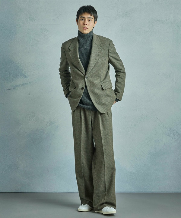 【50th Anniv . 菊池武夫】WOOL HOUNDSTOOTH JACKET 詳細画像 14