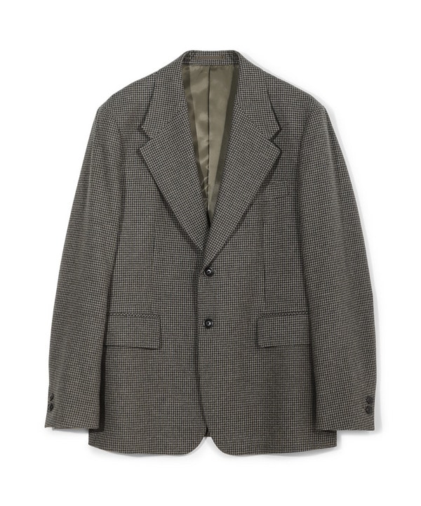 【50th Anniv . 菊池武夫】WOOL HOUNDSTOOTH JACKET 詳細画像 カーキ 1