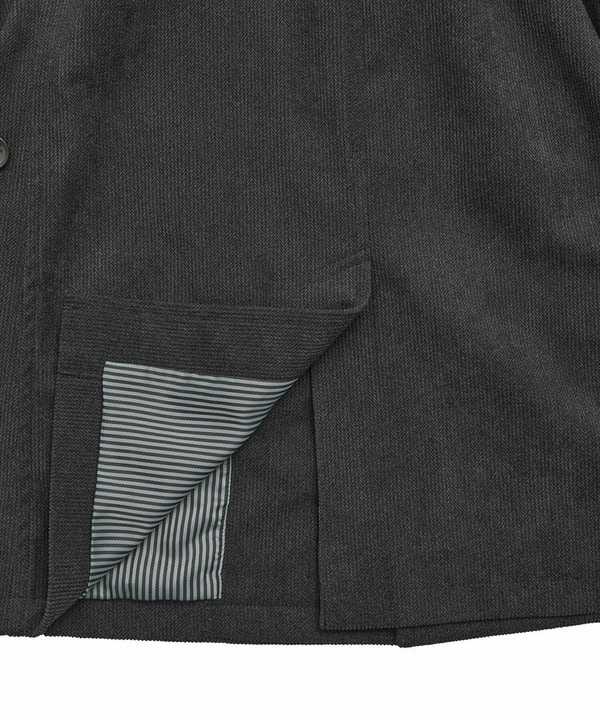 ヘリンボーンプリント スタンドカラーブルゾン＜ストレッチ＞ 詳細画像 19