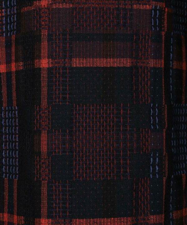 【Wax London/ワックスロンドン】Whiting バスケット織チェック柄シャツジャケット 詳細画像 15