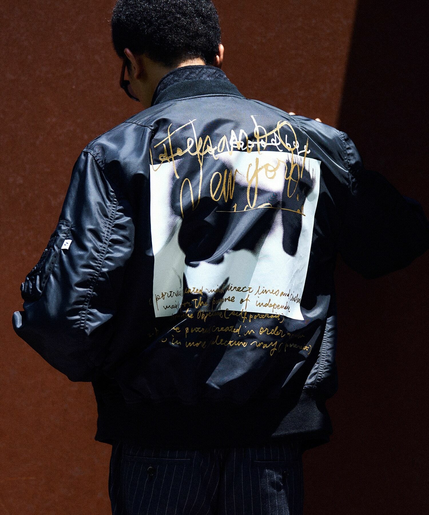 【YUKI】メンズブルゾン（カーキ・ネイビー） TODAY edition x VALLEY APPAREL】グラフィックプリントL-2B