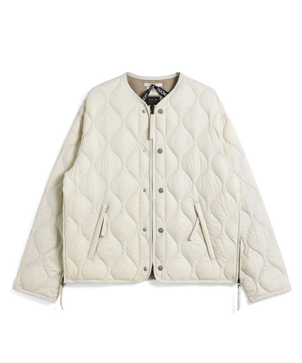 【TAION/タイオン】MILITARY M65 LINER W-ZIP SHORT DOWN JK 詳細画像 オフホワイト 1