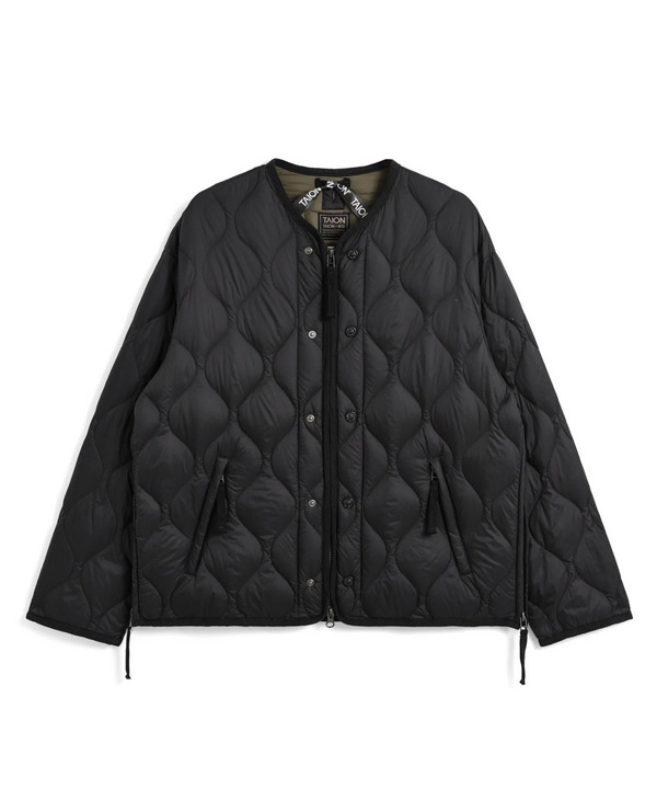 【TAION/タイオン】MILITARY M65 LINER W-ZIP SHORT DOWN JK 詳細画像 ブラック 1