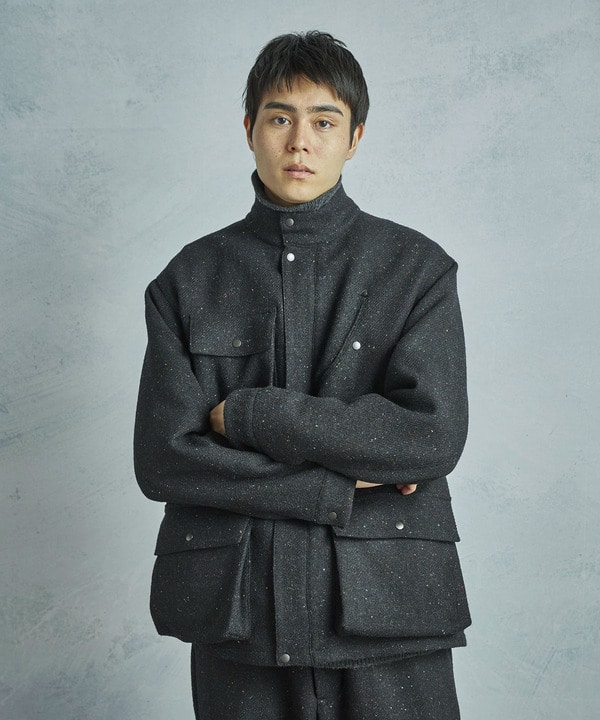 【50th Anniv . 菊池武夫】HARRIS TWEED COLOR NEP BLOUSON 詳細画像 20
