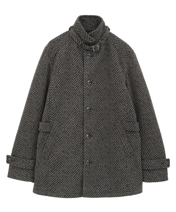 スタンドカラーウールヘリンボーンブルゾン 詳細画像 ブラウン 1