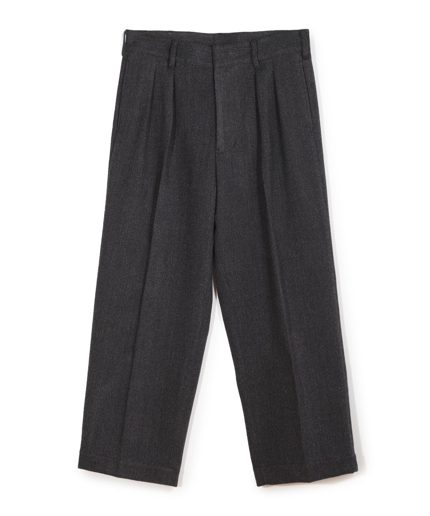 ヘリンボーン柄ワイドタックパンツ｜メンズファッション通販 MEN'S