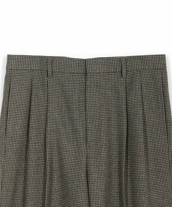 【50th Anniv . 菊池武夫】WOOL HOUNDSTOOTH PANTS 詳細画像 1