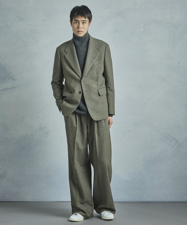 【50th Anniv . 菊池武夫】WOOL HOUNDSTOOTH PANTS 詳細画像 11