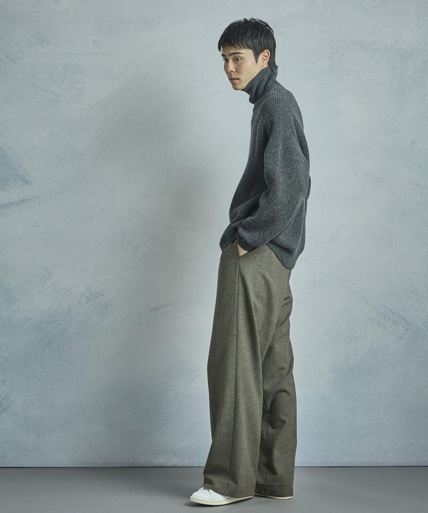 【50th Anniv . 菊池武夫】WOOL HOUNDSTOOTH PANTS 詳細画像 12