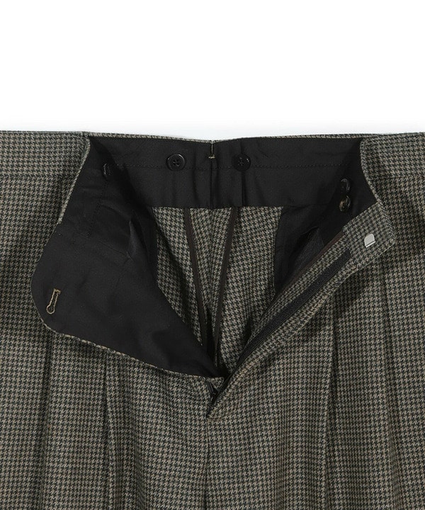 【50th Anniv . 菊池武夫】WOOL HOUNDSTOOTH PANTS 詳細画像 2