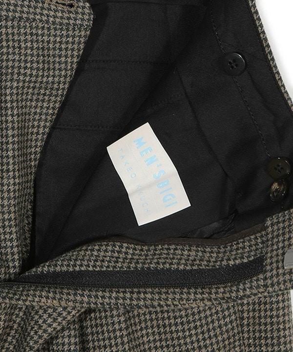 【50th Anniv . 菊池武夫】WOOL HOUNDSTOOTH PANTS 詳細画像 3