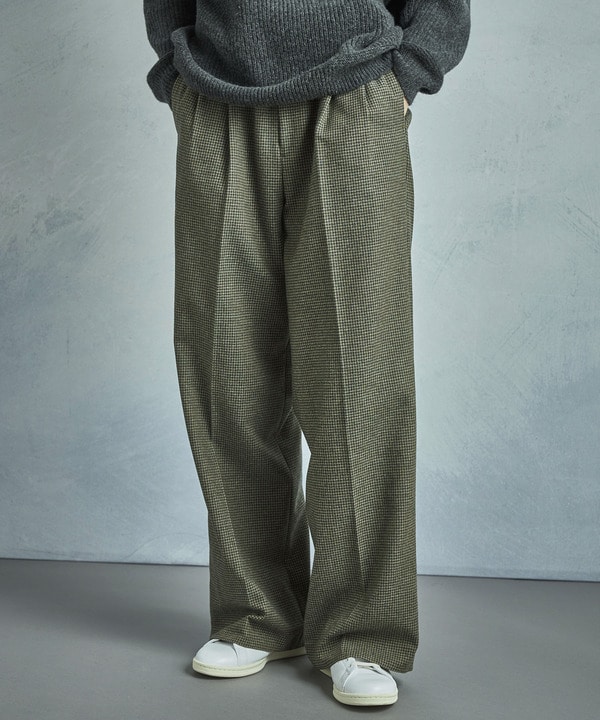 【50th Anniv . 菊池武夫】WOOL HOUNDSTOOTH PANTS 詳細画像 9