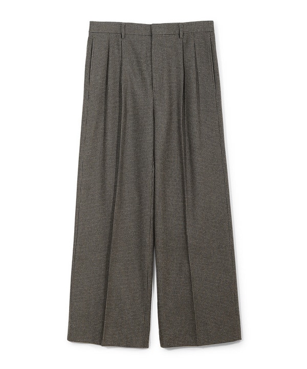 【50th Anniv . 菊池武夫】WOOL HOUNDSTOOTH PANTS 詳細画像 カーキ 1