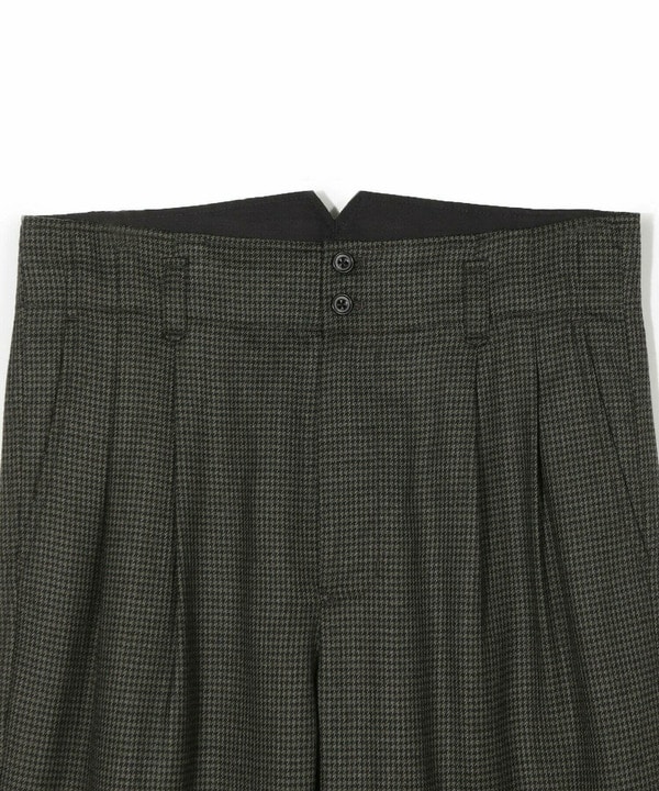 【50th Anniv . 中田 慎介】 WOOL HOUND'S TOOTH WIDE PANTS 詳細画像 1