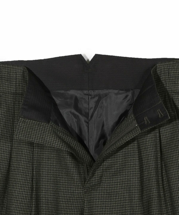 【50th Anniv . 中田 慎介】 WOOL HOUND'S TOOTH WIDE PANTS 詳細画像 2