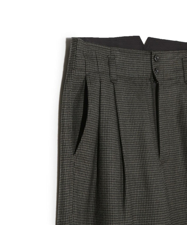 【50th Anniv . 中田 慎介】 WOOL HOUND'S TOOTH WIDE PANTS 詳細画像 3