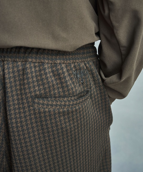 【50th Anniv . 中田 慎介】 SUEDE LIKE/HOUND’S TOOTH TRACK PANTS 詳細画像 13