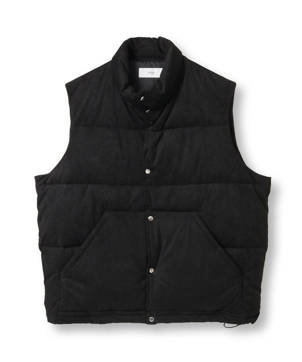 フェイクスエード中綿ベスト 詳細画像 ブラック 1