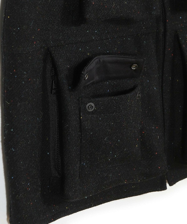 【50th Anniv . 菊池武夫】HARRIS TWEED COLOR NEP VEST  詳細画像 6