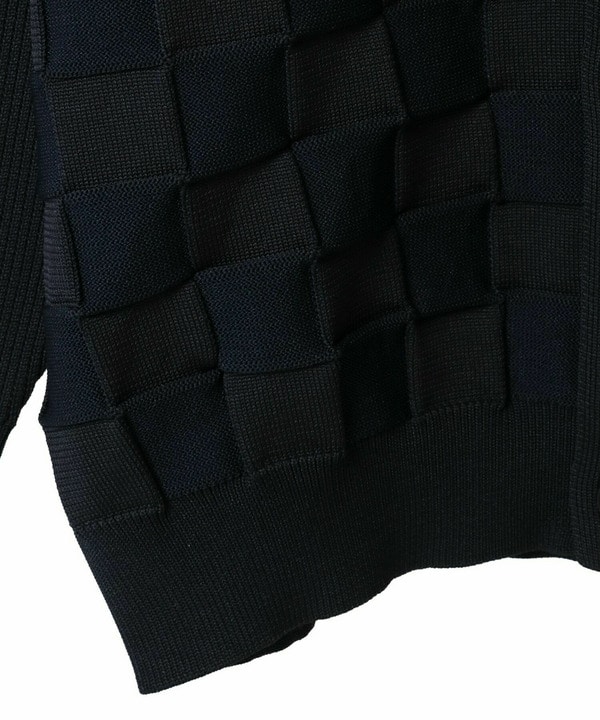 【ACTIVE TAILOR/アクティブテイラー】リンクスブロックジャカードカーディガン 詳細画像 9