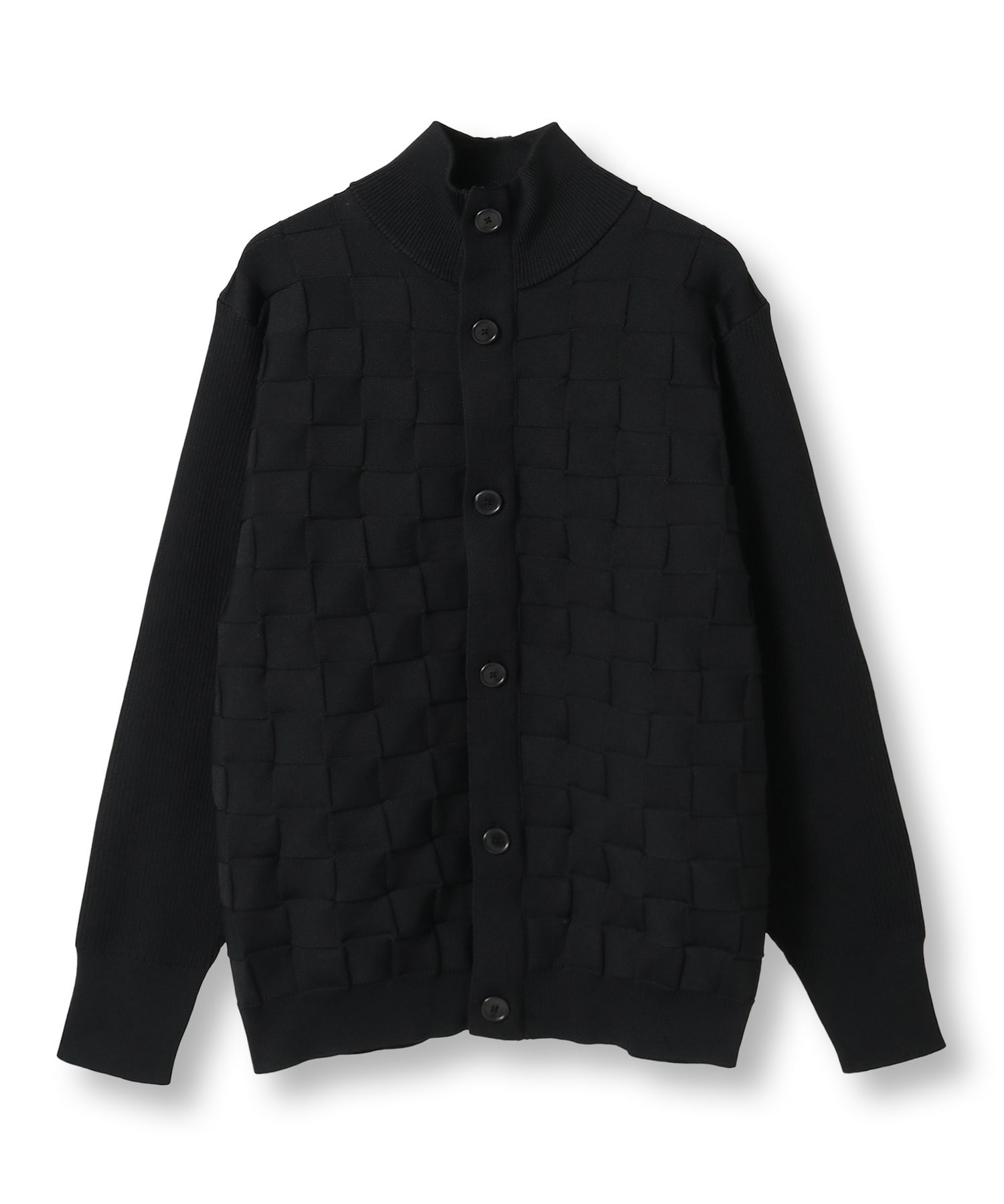 Have a greateful day/dude inジャカード カーディガン ACTIVE TAILOR/アクティブテイラー】リンクスブロックジャカード