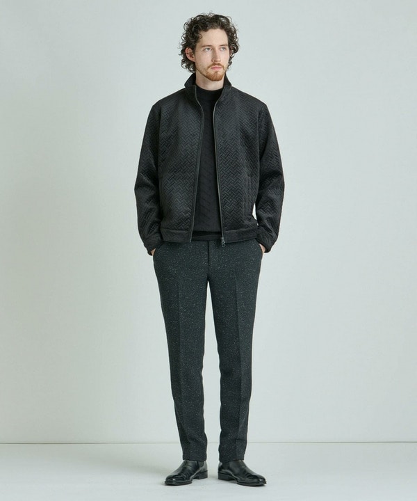 【ACTIVE TAILOR/アクティブテイラー】12Gジャカードモックネックニット 詳細画像 12