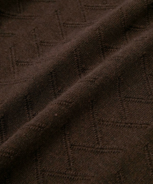 【ACTIVE TAILOR/アクティブテイラー】12Gジャカードモックネックニット 詳細画像 17