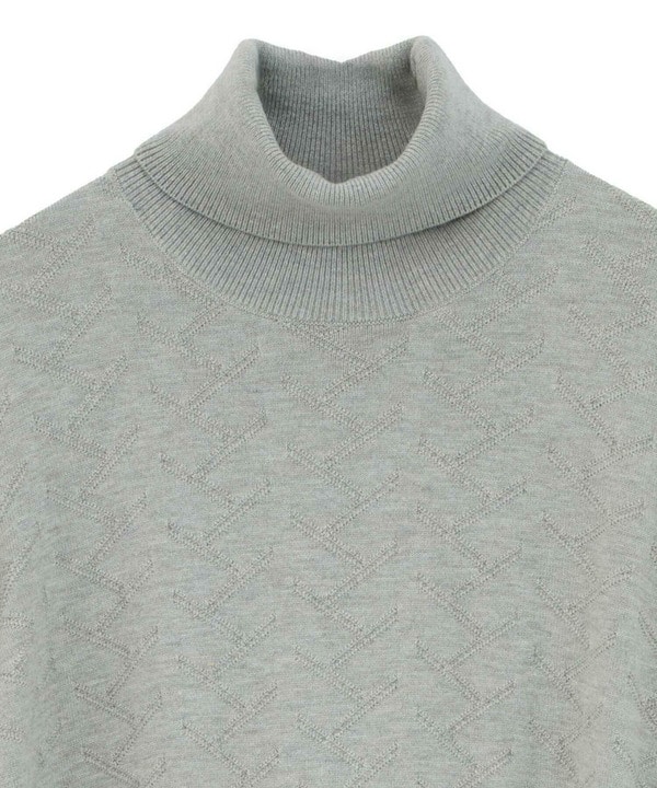 【ACTIVE TAILOR/アクティブテイラー】12Gジャカードタートルネックニット 詳細画像 11