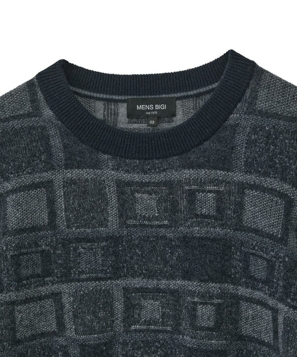 リンクスジャカード クルーネックニット 詳細画像 11