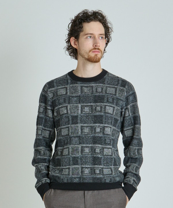 リンクスジャカード クルーネックニット 詳細画像 7