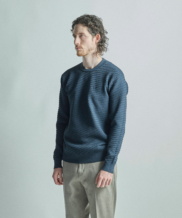 【COLE HAAN/コール ハーン】別注ブリスタージャガードハイゲージニットTEE＜マシンウォッシャブル＞ 詳細画像 11