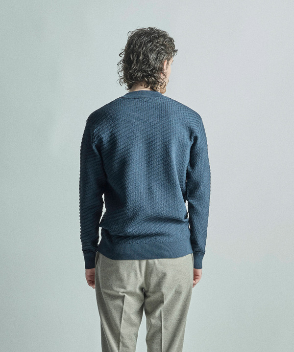 【COLE HAAN/コール ハーン】別注ブリスタージャガードハイゲージニットTEE＜マシンウォッシャブル＞ 詳細画像 12