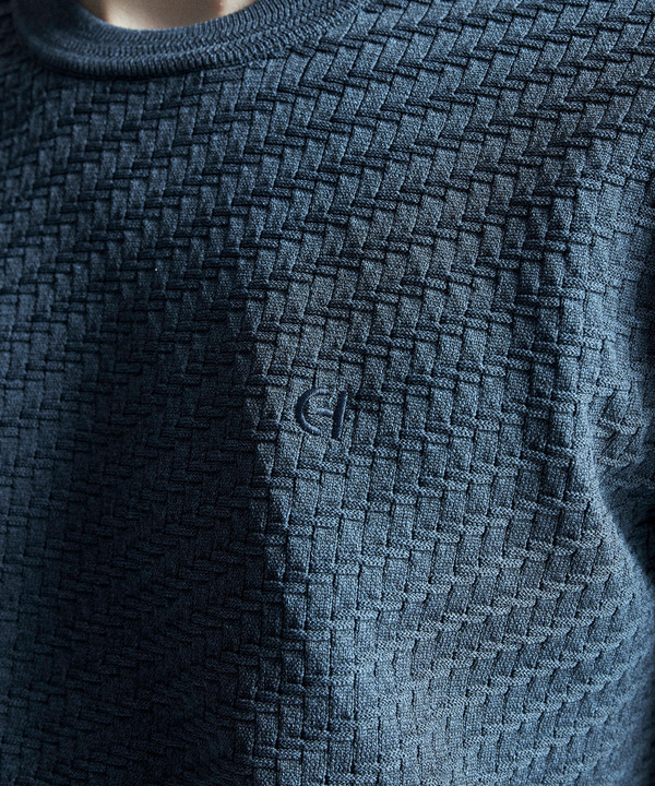 【COLE HAAN/コール ハーン】別注ブリスタージャガードハイゲージニットTEE＜マシンウォッシャブル＞ 詳細画像 15