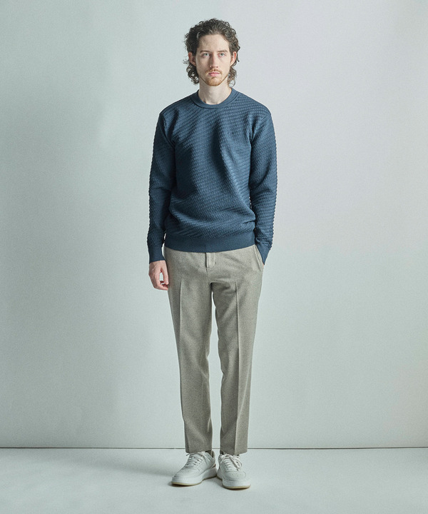 【COLE HAAN/コール ハーン】別注ブリスタージャガードハイゲージニットTEE＜マシンウォッシャブル＞ 詳細画像 17