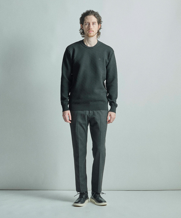 【COLE HAAN/コール ハーン】別注ブリスタージャガードハイゲージニットTEE＜マシンウォッシャブル＞ 詳細画像 18