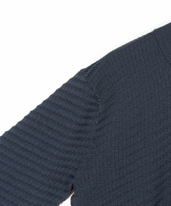 【COLE HAAN/コール ハーン】別注ブリスタージャガードハイゲージニットTEE<マシンウォッシャブル> 詳細画像 3